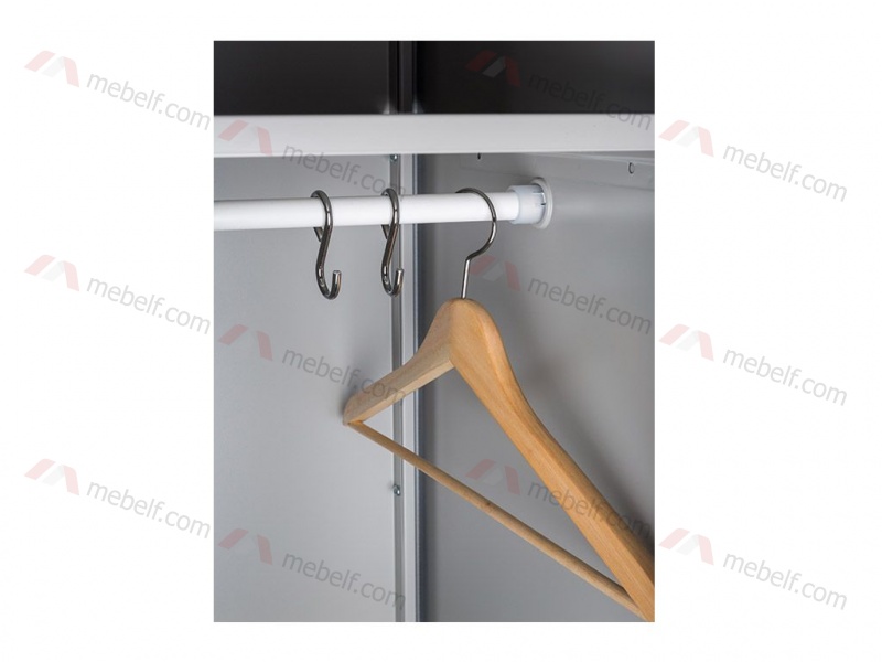 Шкаф металлический для одежды ПРАКТИК LS 21-80 фото. Фото N2
